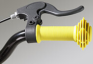 Gelb Lenker eines Fahrrads c Achim Prill Clipdealer