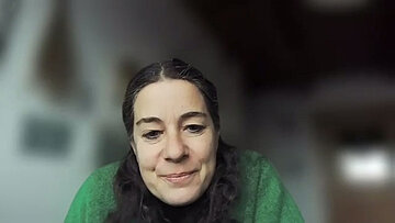 Elisabeth Kittl (Grüne) im Vidoe-Chat
