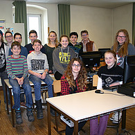 Klassenfoto der Klasse 4c des Gymnasiums Lilienfeld.