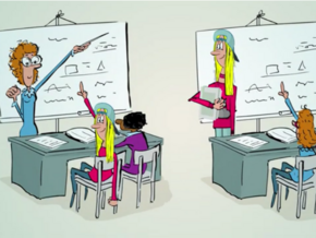 Bild aus Animationsvideo "Junge Menschen unterwegs"